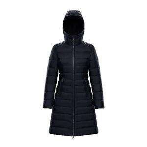 Moncler Navy Blue Talev Giubbotto Lambskin Down Coat - Size 2
